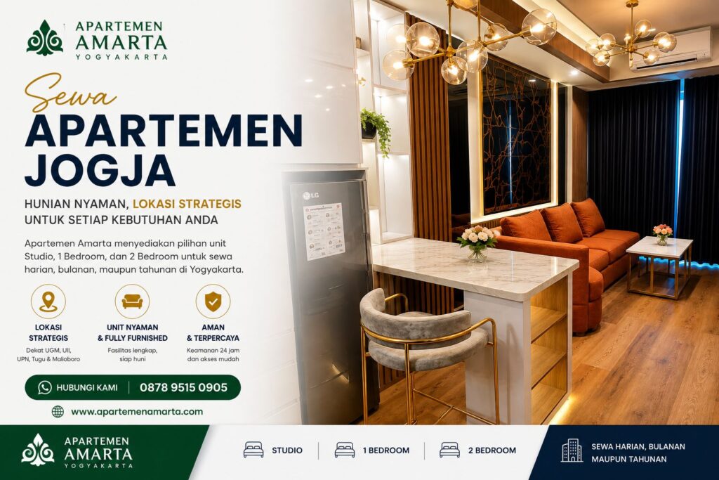 sewa apartemen Jogja di Apartemen Amarta